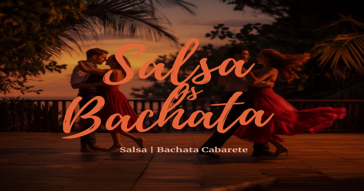 Couples dancing salsa and bachata in Cabarete, Dominican Republic